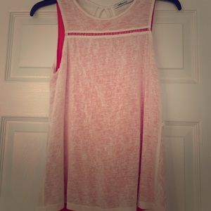 Red Haute White and orange top